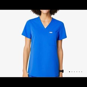 Figs scrub set royal blue Catarina top, yola bottoms